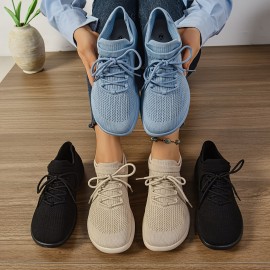 Women'S Wide Fit Sneakers Casual Lightweight Arch Support Walking Shoes Breathable Fabricp Shoes with Round Toe for All Season Comfort Low Top Tennis Shoes