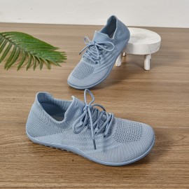 Women's Ultra-Light Barefoot Sneakers - Wide Fit, Zero Drop, Breathable Knit for Walking & Tennis | Machine Washable, Movement Style