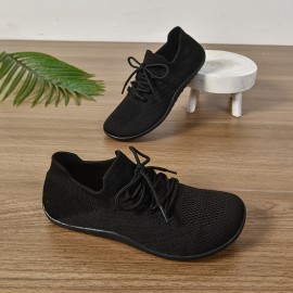 Women's Ultra-Light Barefoot Sneakers - Wide Fit, Zero Drop, Breathable Knit for Walking & Tennis | Machine Washable, Movement Style