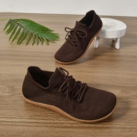 Women's Ultra-Light Barefoot Sneakers - Wide Fit, Zero Drop, Breathable Knit for Walking & Tennis | Machine Washable, Movement Style