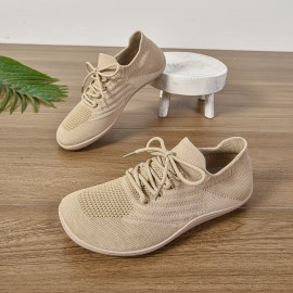 Women's Ultra-Light Barefoot Sneakers - Wide Fit, Zero Drop, Breathable Knit for Walking & Tennis | Machine Washable, Movement Style