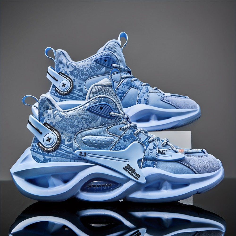 [Shock-Absorbing Blade Sneakers] Breathable Shock-Absorbing Blade Sneakers - Men's Trendy Jogging Tennis Gym Shoes for Spring and Summer