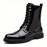 Men'S Punk Style Motorcycle Boots, Suitable for 11 Festivals, with a Non-Slip Thick Sole Design for Excellent Grip, Featuring Laces And Zippers for Easy Wear, Perfect for Outdoor Cycling And Street Fashion.