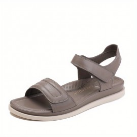 Summer Women'S Flat Sandals - Non-Slip Comfortable Beach Slippers with Adjustable Straps, Open-Toe Design & Microfiber Upper, TPR Sole for Travel, Casual & Outdoor Wear, Strappy Sandals, Comfortable Footwear, Breathable Fabric Insole