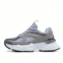 Women'S Chunky Platform Sneakers - Thick Cushioned Sole for Height & Stability, Lace-Up Closure, All-Season Everyday & Formal Shoes in Purple/Black/ - Non-Slip Rubber Outsole for Walking, Parties, Office - Casual Dad Shoes, Ladies Sneakers, Party Footwear, Trendy Footwear, Comfortable Fit, Fashionconscious Women, Stylish Footwear, Breathable Fabric, Fashion Lovers