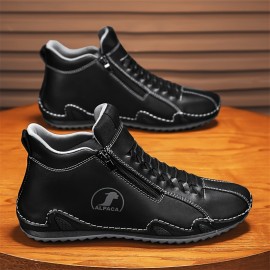 Women'S Fashion Zipper Slip-On Sneakers - Casual Outdoor Shoes with Durable Non-Slip Rubber Sole, Comfortable Walking Shoes Available in Sizes 6-9, All-Season Wear, Casual Footwear | Zipper Closure | Rubber Sole Sneaker