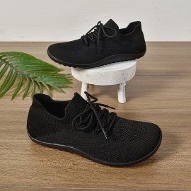 Women's Ultra-Light Barefoot Sneakers - Wide Fit, Zero Drop, Breathable Knit for Walking & Tennis | Machine Washable, Movement Style