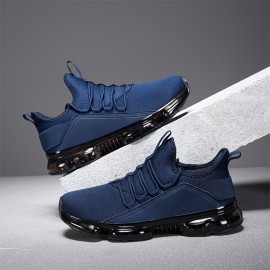 [Breathable Sneakers] Lightweight Breathable Men's Casual Sneakers | Comfortable Low-Top Streetwear Shoes with PU/Fabric Upper & TPR Sole, All-Season Versatile Lace-Up Design for Daily Wear, Sports, and Light Workouts