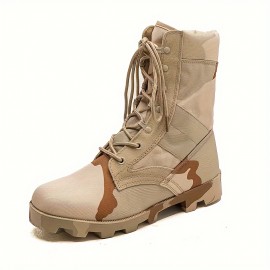 Men's Soft Sole Anti-Slip Hiking Boots, Outdoor Combat Boots