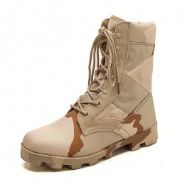 Men's Soft Sole Anti-Slip Hiking Boots, Outdoor Combat Boots