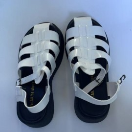 Women'S Chunky Platform Sandals - Open-Toe Summer Shoes with Adjustable Buckle Strap, Thick Cushioned Sole for All-Day Comfort, Synthetic Cover Upper & Rubber Outsole, Black Casual Beach Shoes for Casual Attire, Strappy Sandals, Comfortable Footwear, Durable Traction Footwear, Warm Weather Footwear, Minimalist Design, Breathable Material, Comfortable Heels, Fashion Lovers, Black Sandal For Women Elegant, Black Sandal For Women Heel, Women Black Sandal, Women Sandal, White Sandal
